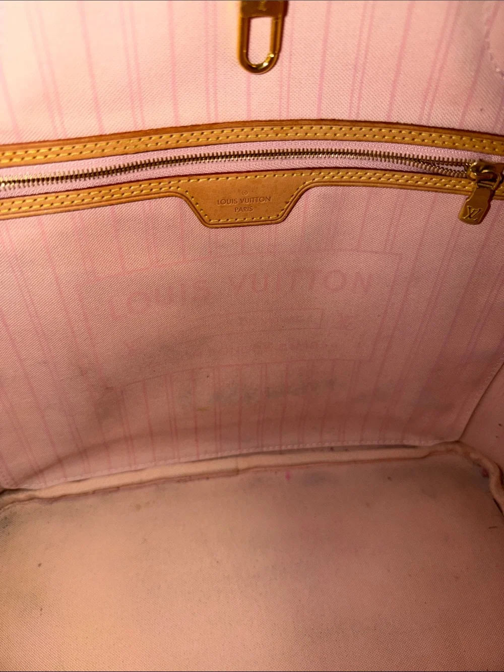Louis Vuitton Damier Azur Rose Ballerine MM neverfull tote - Picture 9 of 17